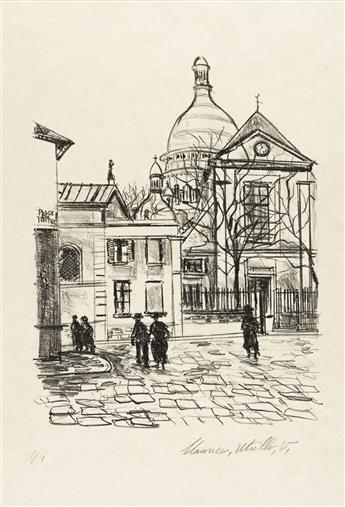 MAURICE UTRILLO Two lithographs.